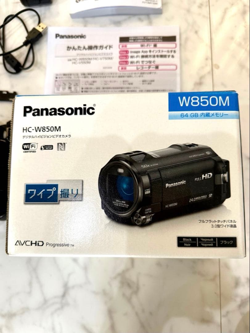 Panasonic HC-W850M ビデオカメラ カメラケース 三脚セット販売