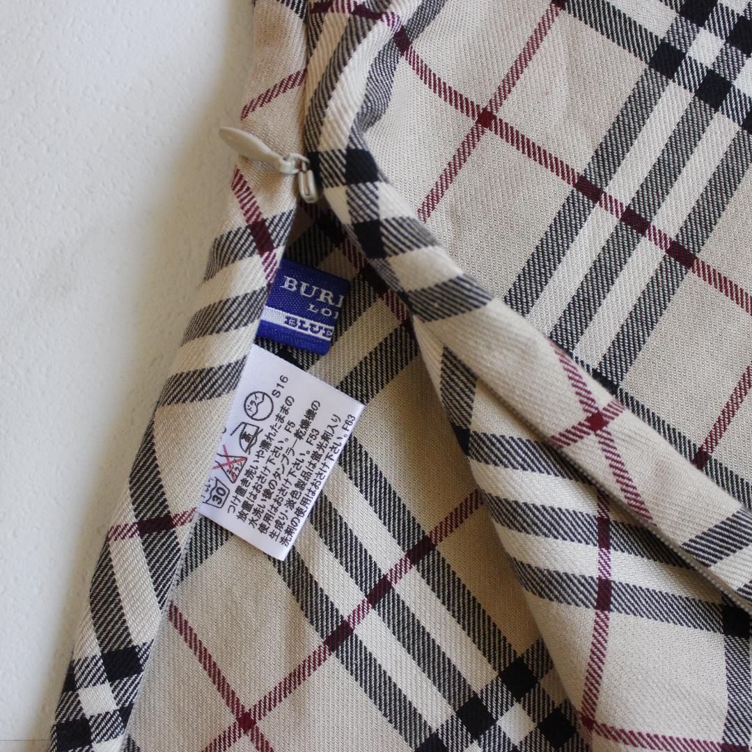 【新品】BURBERRY BLUE LABEL ノバチェックノースリーブ 刺繍