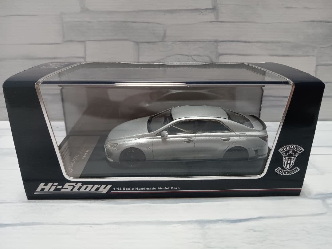 1/43 ハイストーリー　トヨタ　マークX G`s　ミニカー　シルバーメタリック
