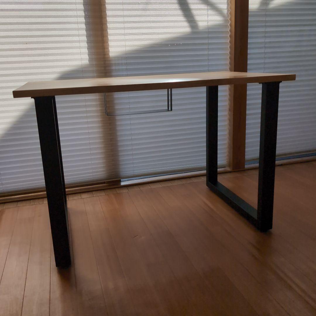 kanademono ラバーウッドテーブル　Square 鉄脚