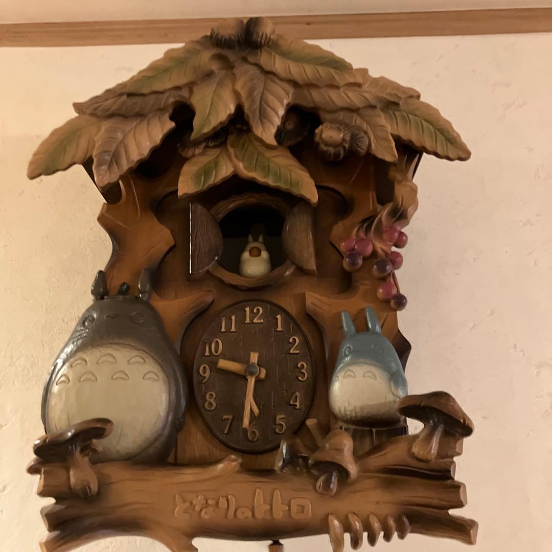 トトロデザイン 木製掛け時計