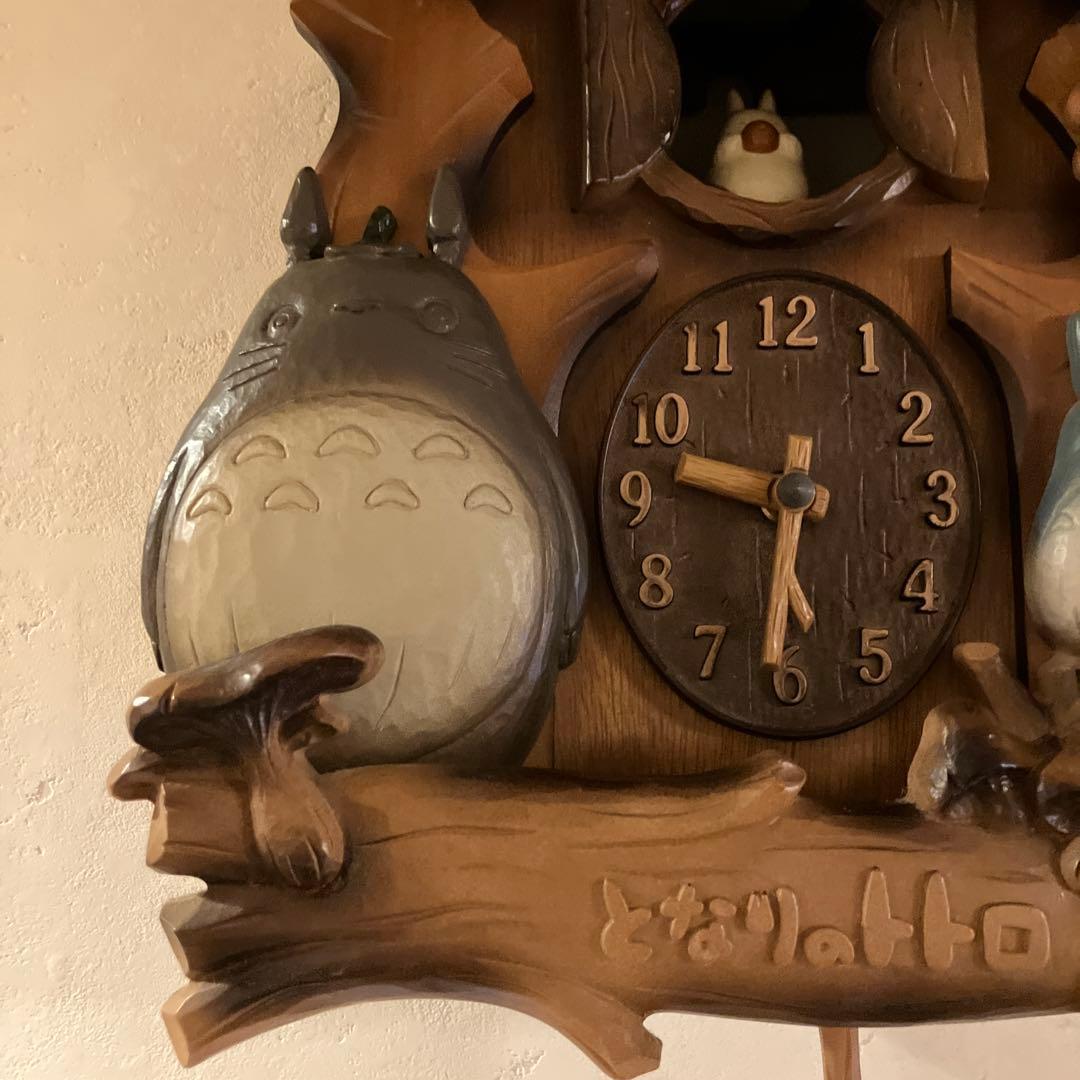 トトロデザイン 木製掛け時計