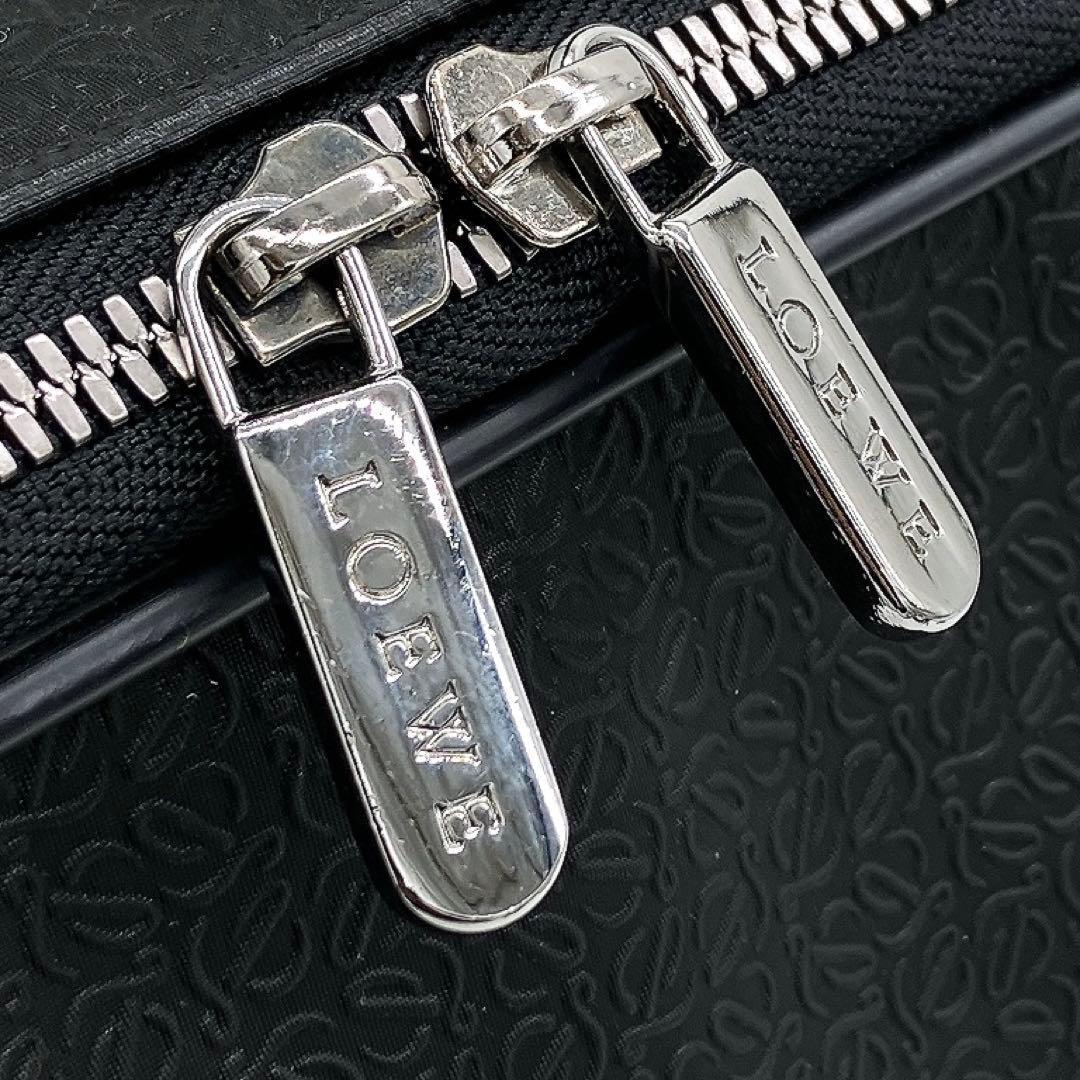【LOEWE】ブリーフケース　リピートアナグラム　PVC ブラック