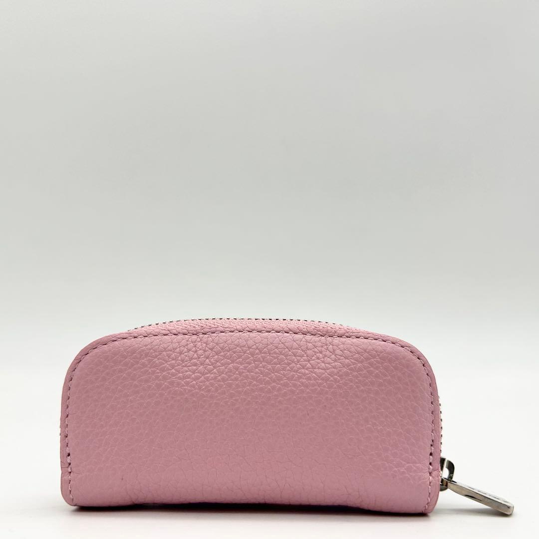 未使用級　A.D.M.J　モーツァルト　ケース　クリスタル　レザー　ピンク