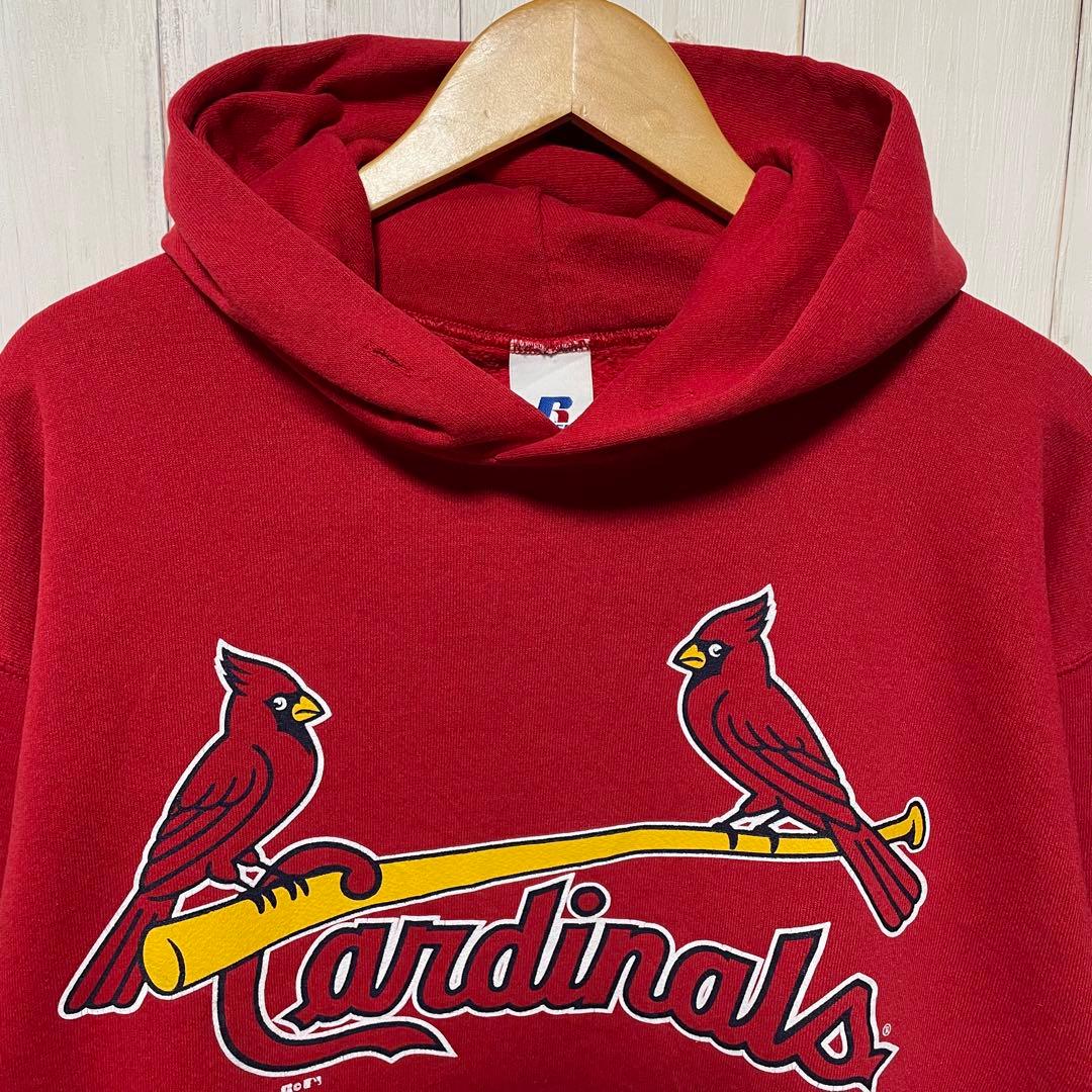 90s RUSSELL ラッセル MLB カージナルス ビッグロゴ パーカー