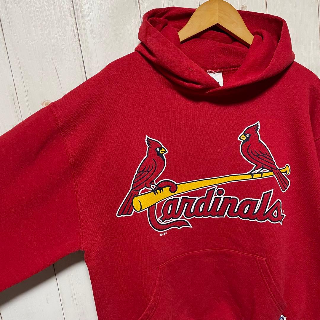 90s RUSSELL ラッセル MLB カージナルス ビッグロゴ パーカー