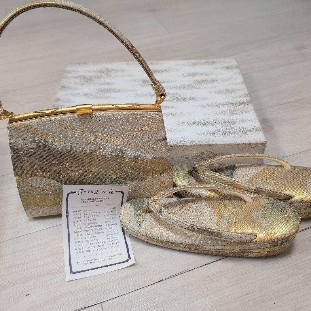 ももCafe様銀座ぜん屋本店　ゴールド地で品も良し　格もある