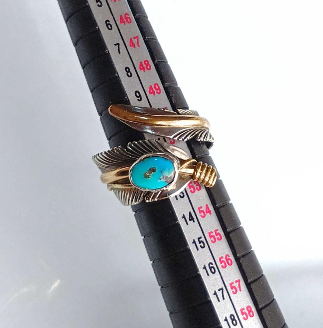 ハーヴィーメイス✳️リング3点セット 12KGF/SILVER フェザーリング