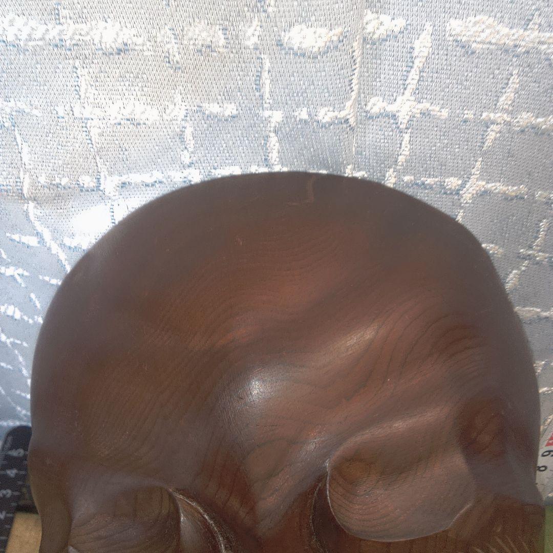 木製 伝統的な顔の彫刻 お面