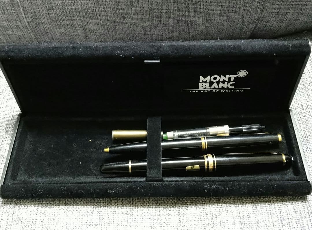 MONT BLANC 14Ｋ金先♪万年筆・ボールペンセットです(⌒▽⌒)