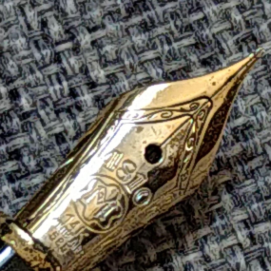 MONT BLANC 14Ｋ金先♪万年筆・ボールペンセットです(⌒▽⌒)