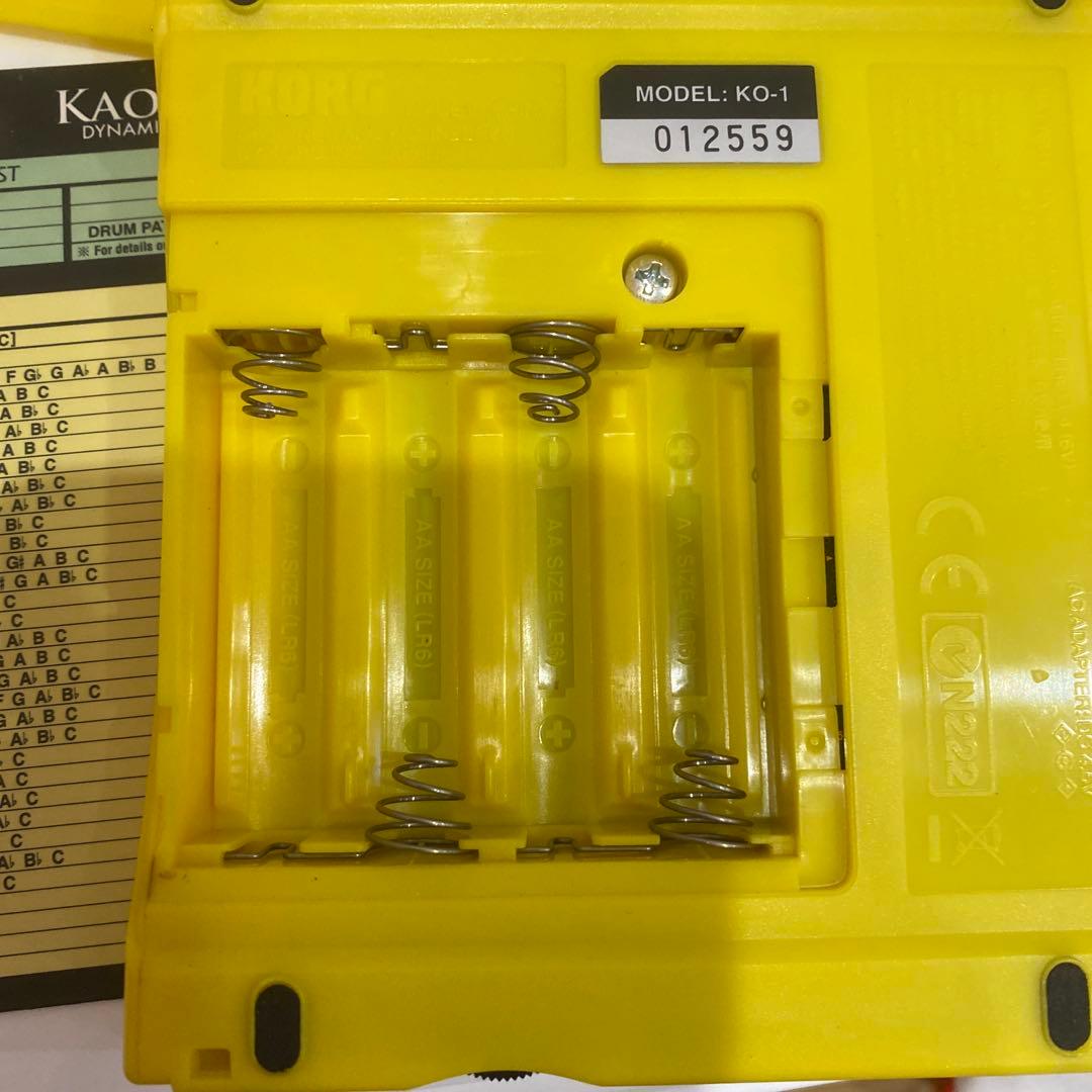 KORG KAOSSILATOR KO-1 シルバー/イエロー　ACアダプター