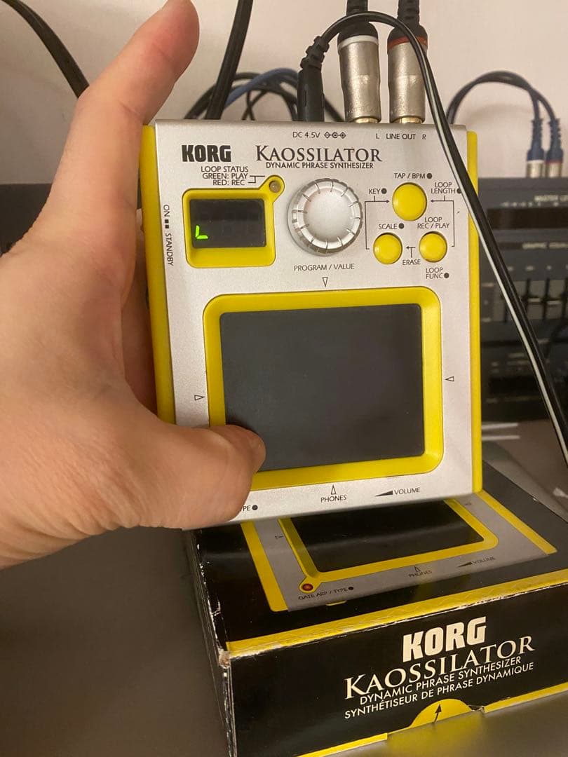 KORG KAOSSILATOR KO-1 シルバー/イエロー　ACアダプター