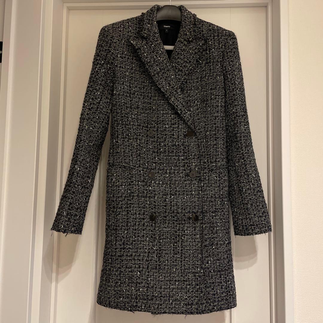 Theory ダブルブレスト チェスターコート 0 ジャケット　コート　アウター