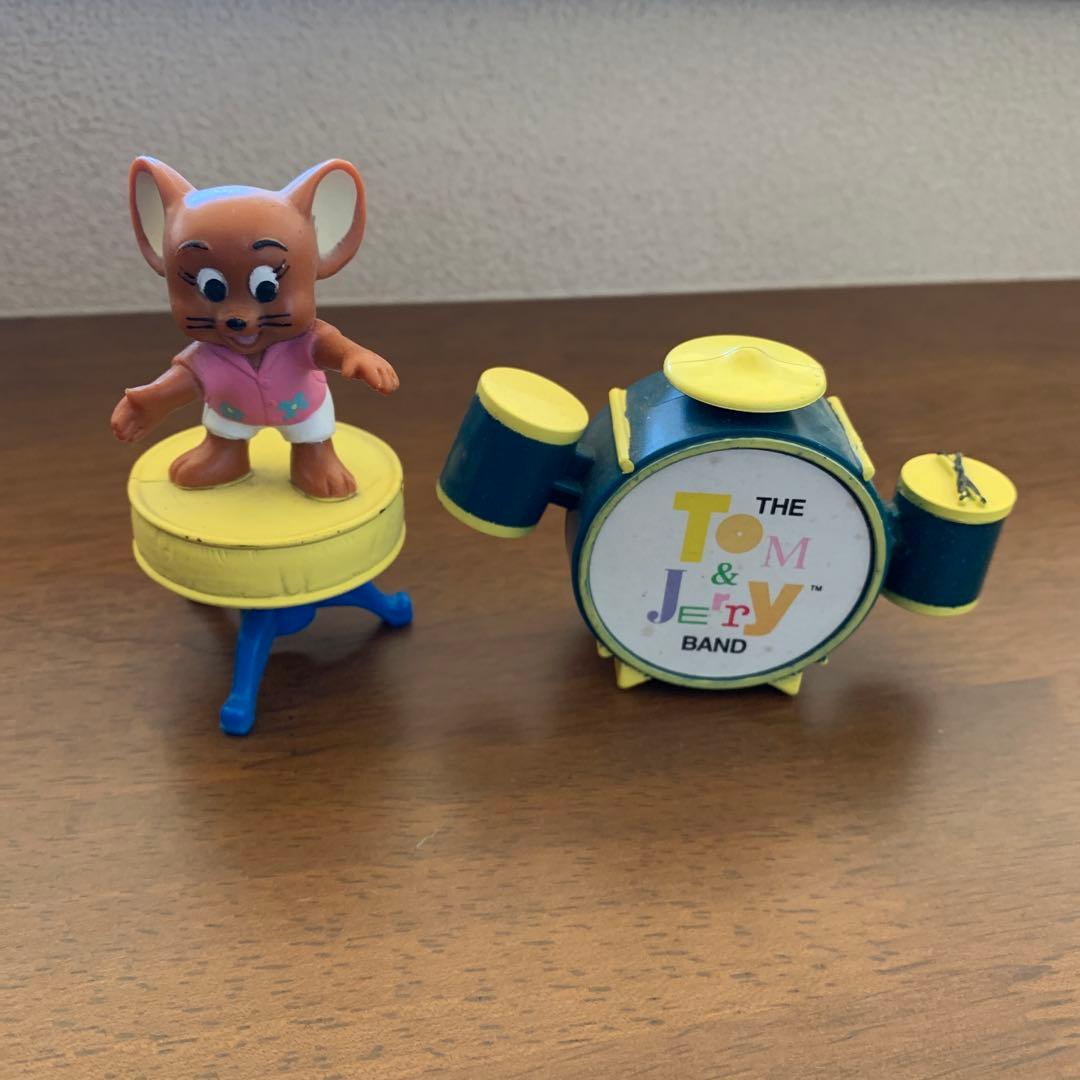 トムとジェリー フィギュアとドラムセット　ビンテージ
