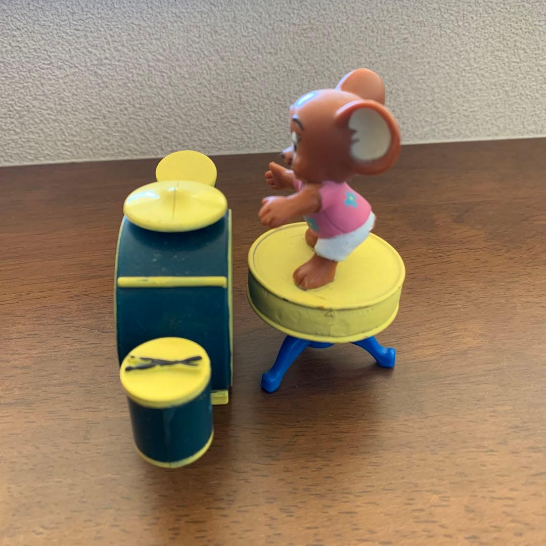 トムとジェリー フィギュアとドラムセット　ビンテージ