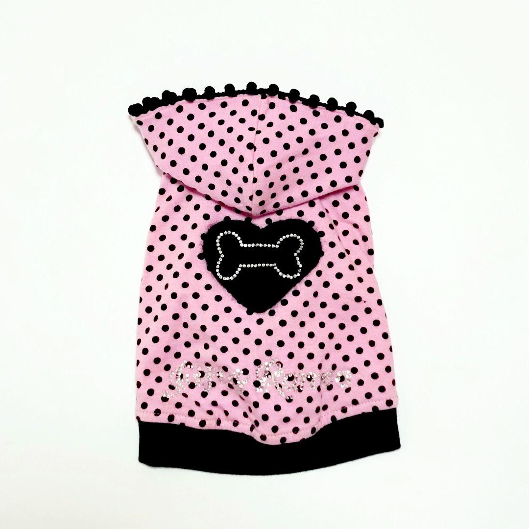 【Fifi＆Romeo】ボーンハート ドットパーカー ピンク SS