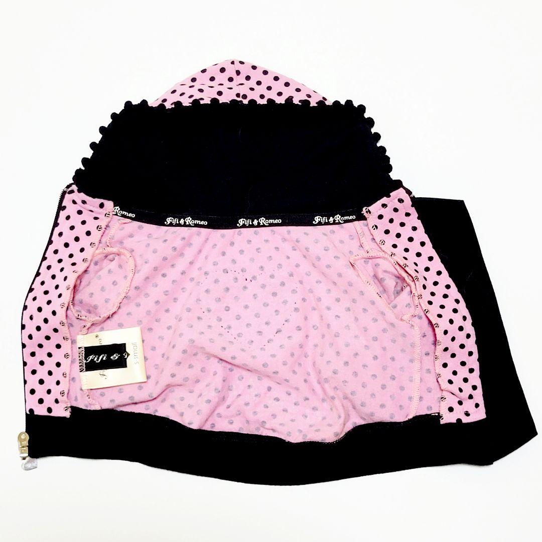 【Fifi＆Romeo】ボーンハート ドットパーカー ピンク SS