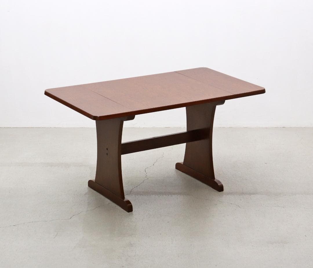 三越家具 ブルージュ 楢材 クラシカル バタフライ ダイニングテーブル 机