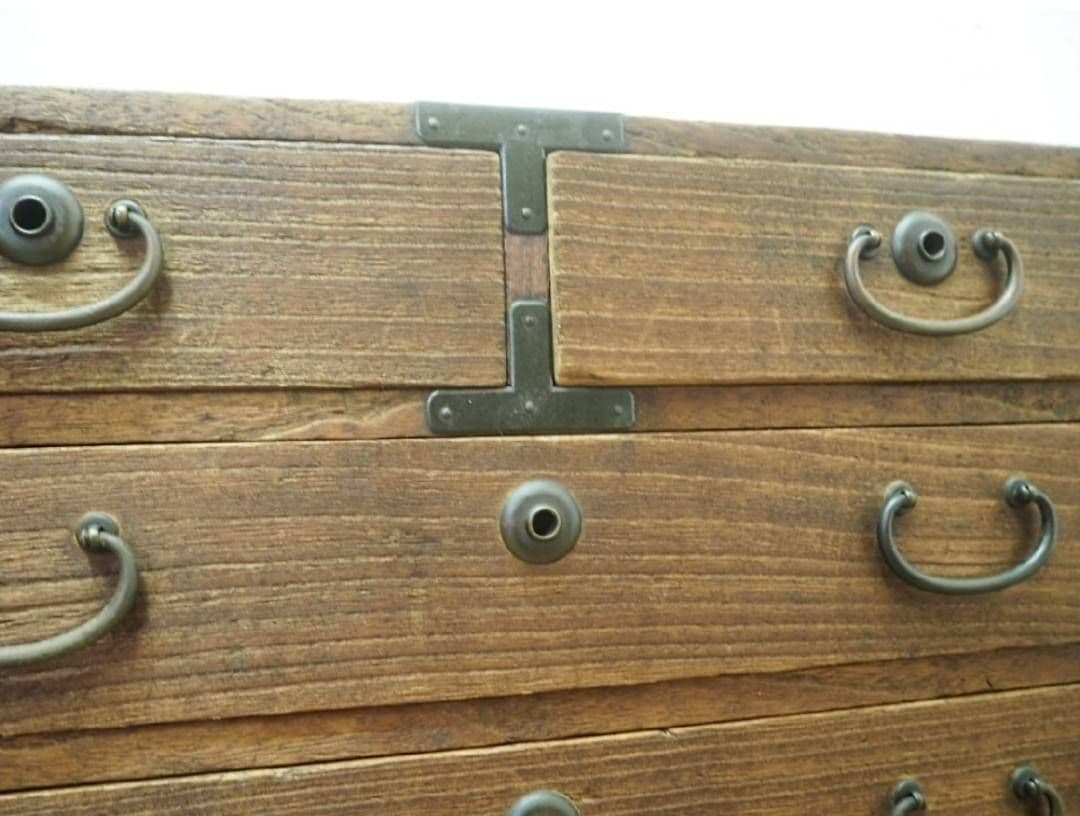 1033 アンティーク　小箪笥　タンス　チェスト　陳列台　収納棚　レトロ