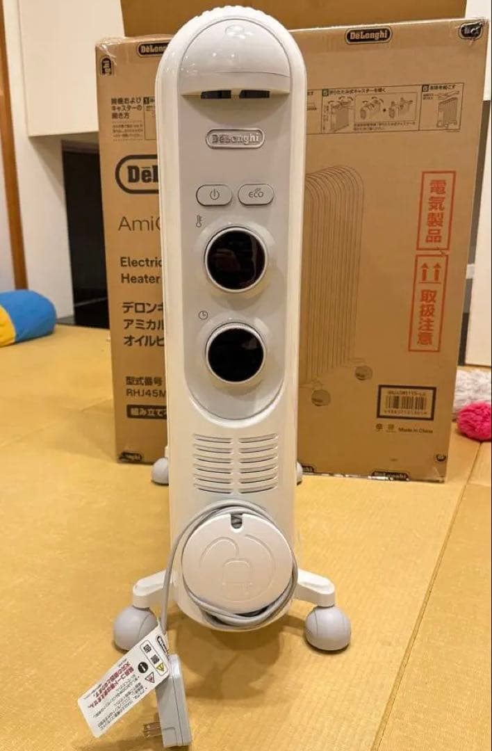 DeLonghi オイルヒーター RHJ45M1115-LG｜キャスター付美品