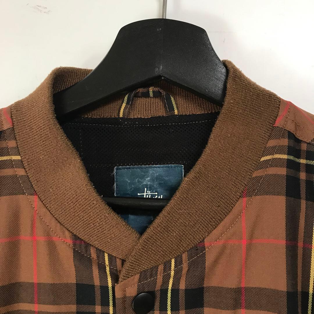 ジャケット・アウター vintage stussy classic check jacket dg