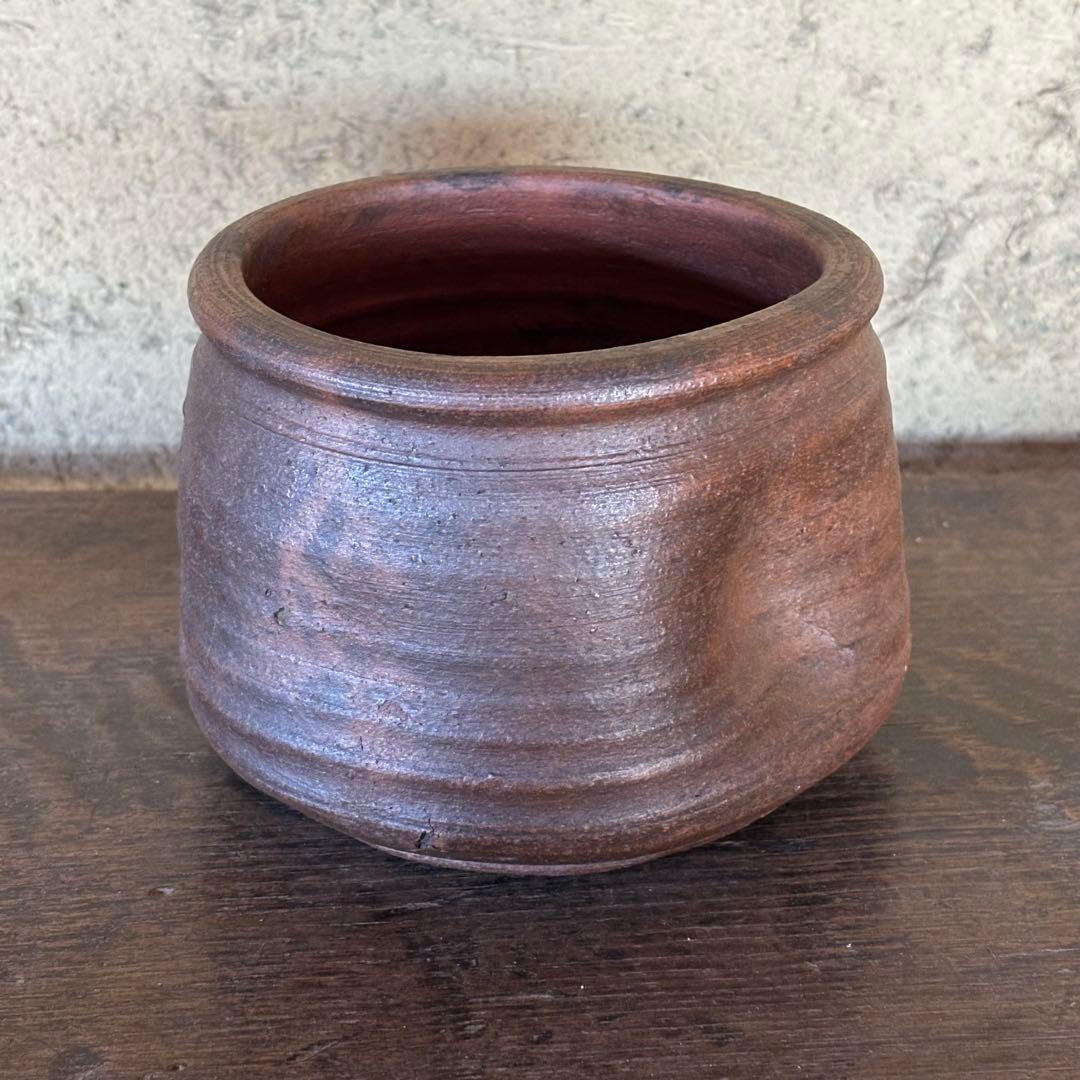 備前焼の建水（置水） 共箱