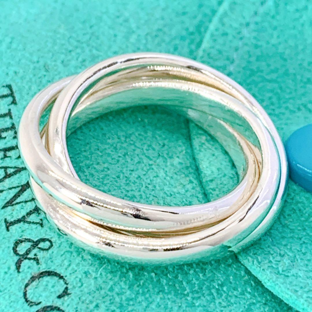 美品 ティファニー トリニティ リング 約12号 シルバー925