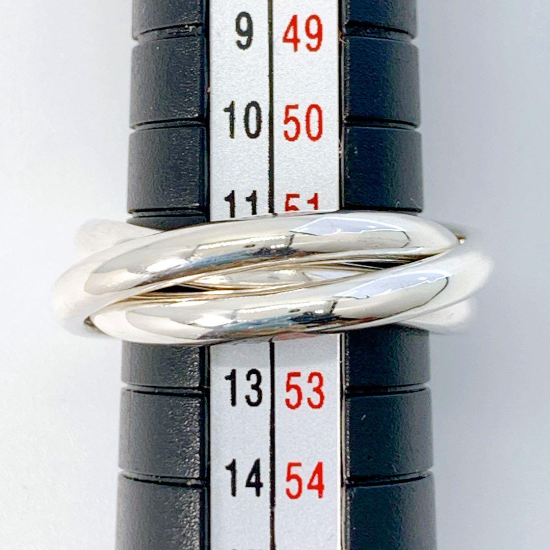 美品 ティファニー トリニティ リング 約12号 シルバー925