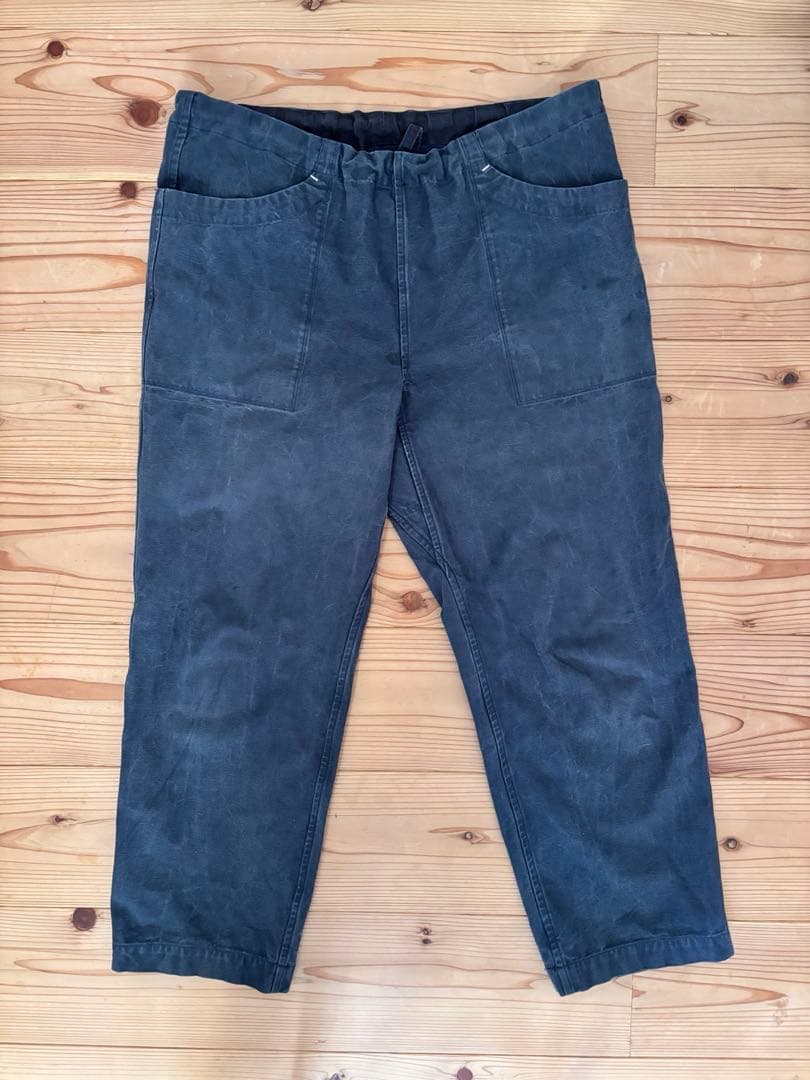 えみおわす　ワークパンツ　ネイビー