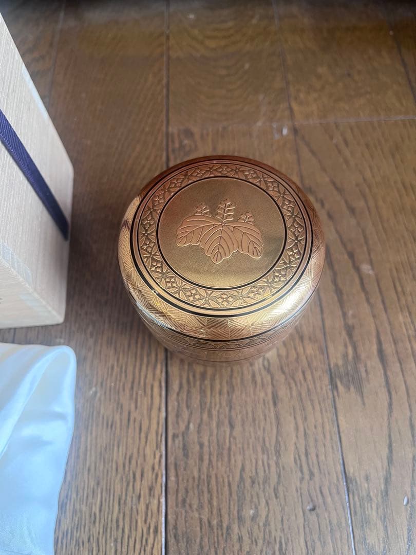 茶道具用 棗 木箱付き 下出光斉 小紋蒔絵