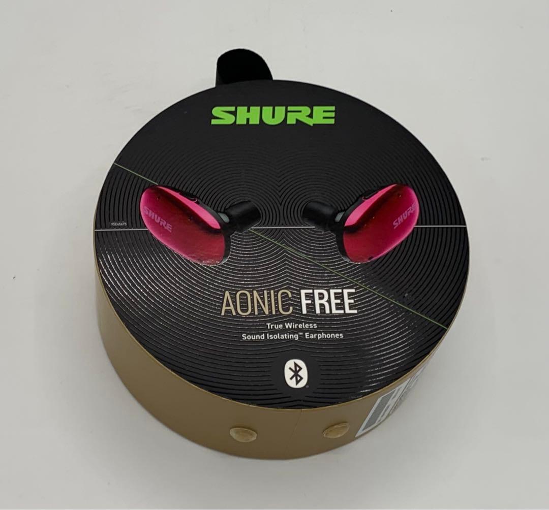 ジャンク SHURE AONIC FREE SBE1DYRD1-A レッド
