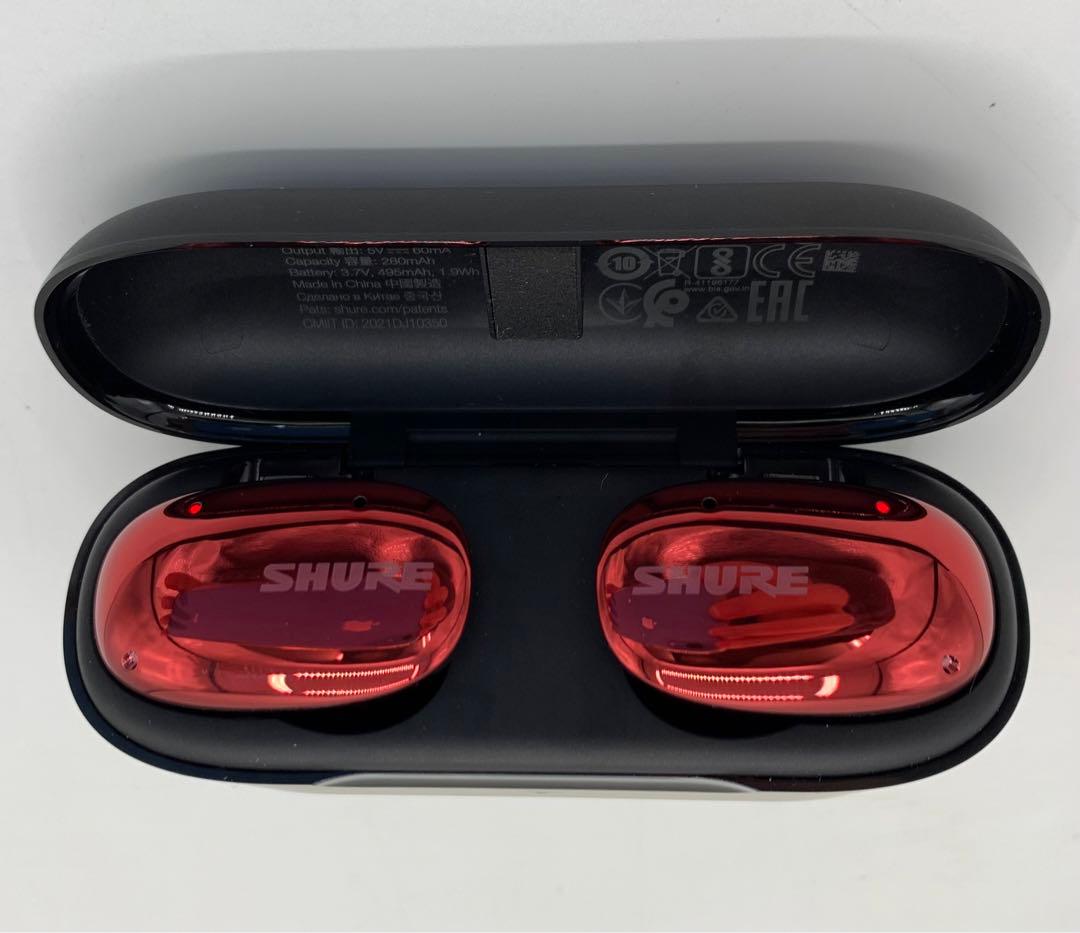 ジャンク SHURE AONIC FREE SBE1DYRD1-A レッド