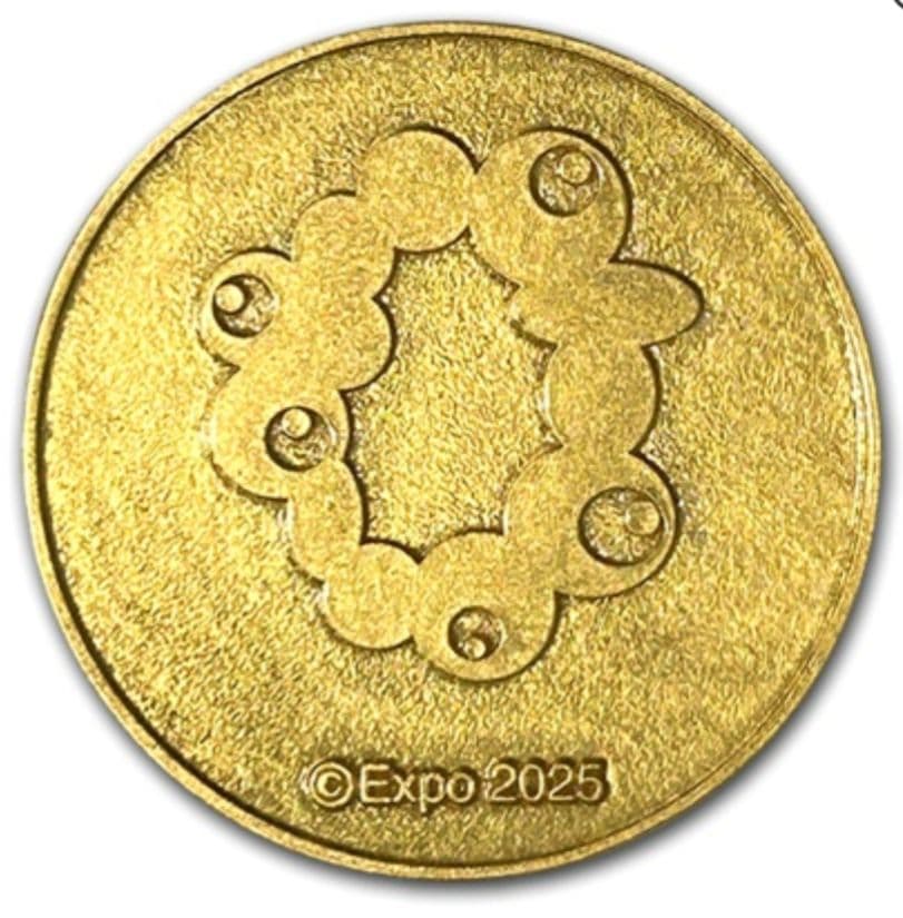 EXPO2025 金箔メダル　ミャクミャク　大坂　万博