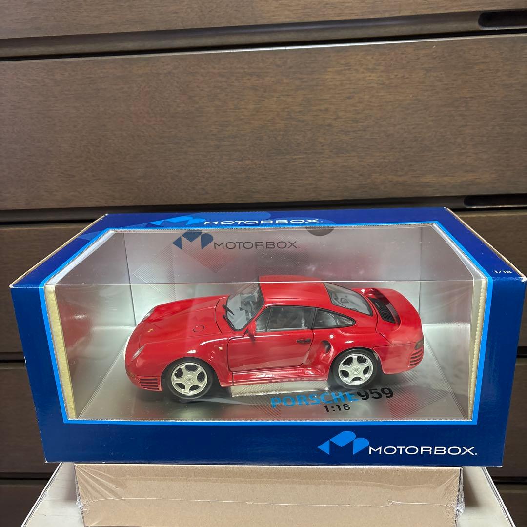 京商　モーターボックス　ポルシェ959 1/18 未開封