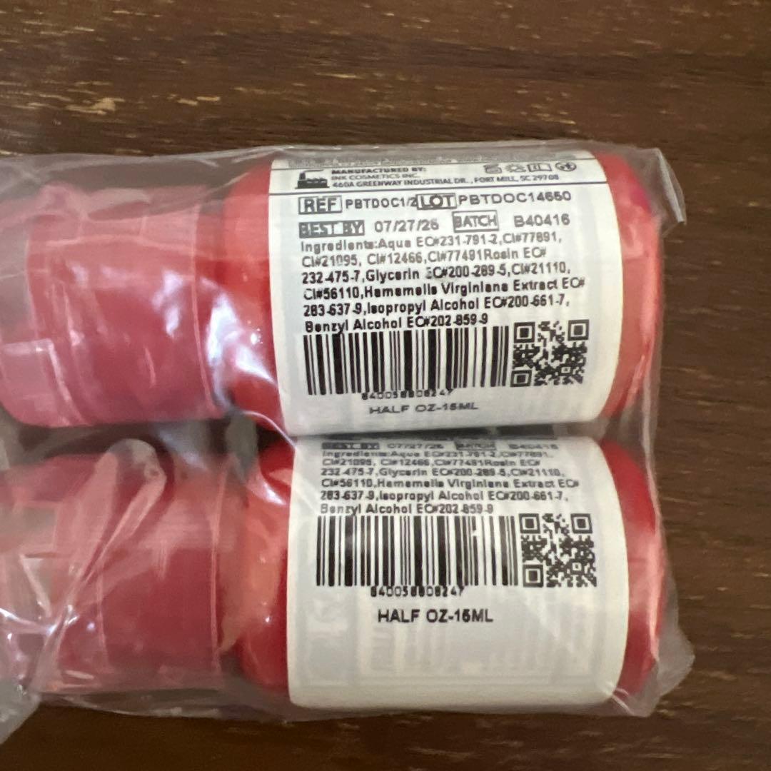 新品2本リップアートメイクカラーPERMA BLEND Orange Coral