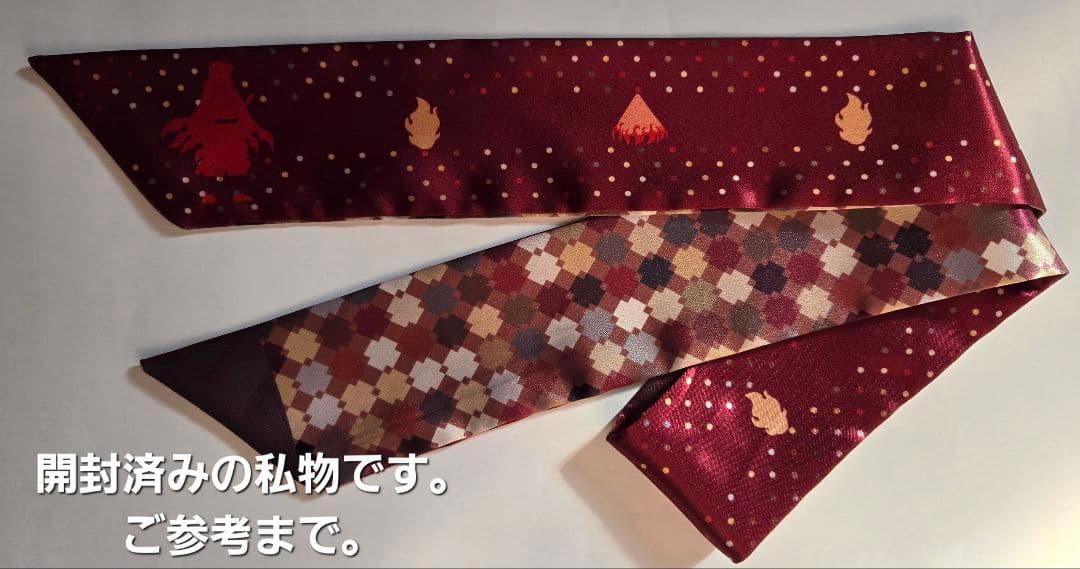 鬼滅の刃　モクテルバー銀座　モチーフスリムスカーフ•蝶ネクタイ　煉獄杏寿郎