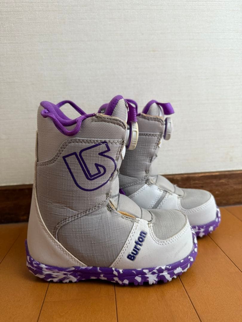 Burton キッズスノーボード3点セット ボード90㎝　ブーツ18.5㎝