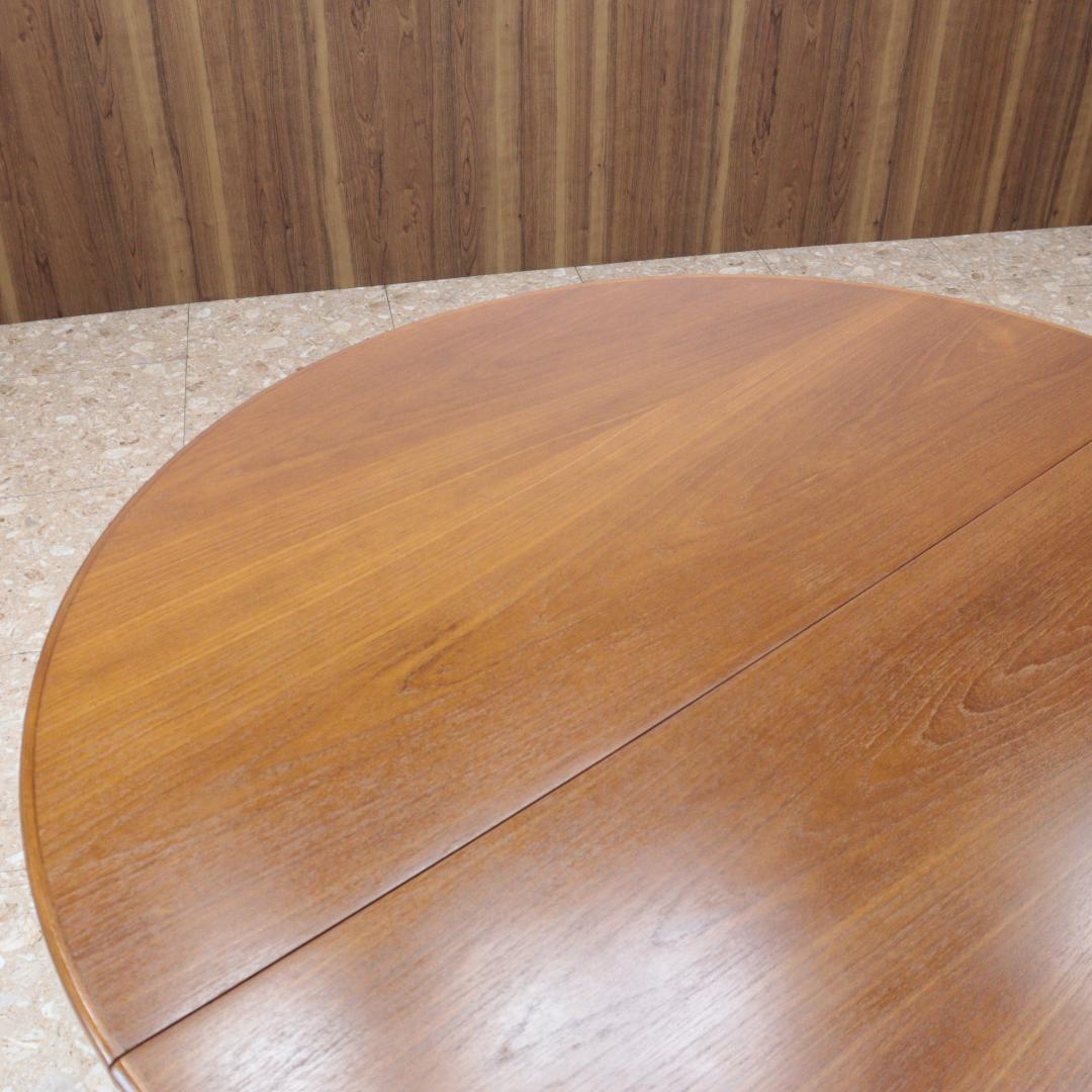 ダイニングテーブル ラウンド 伸長式 マッキントッシュ イギリス チーク