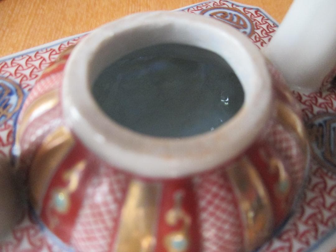 銚子　酒注ぎ　酒器　九谷赤絵　212