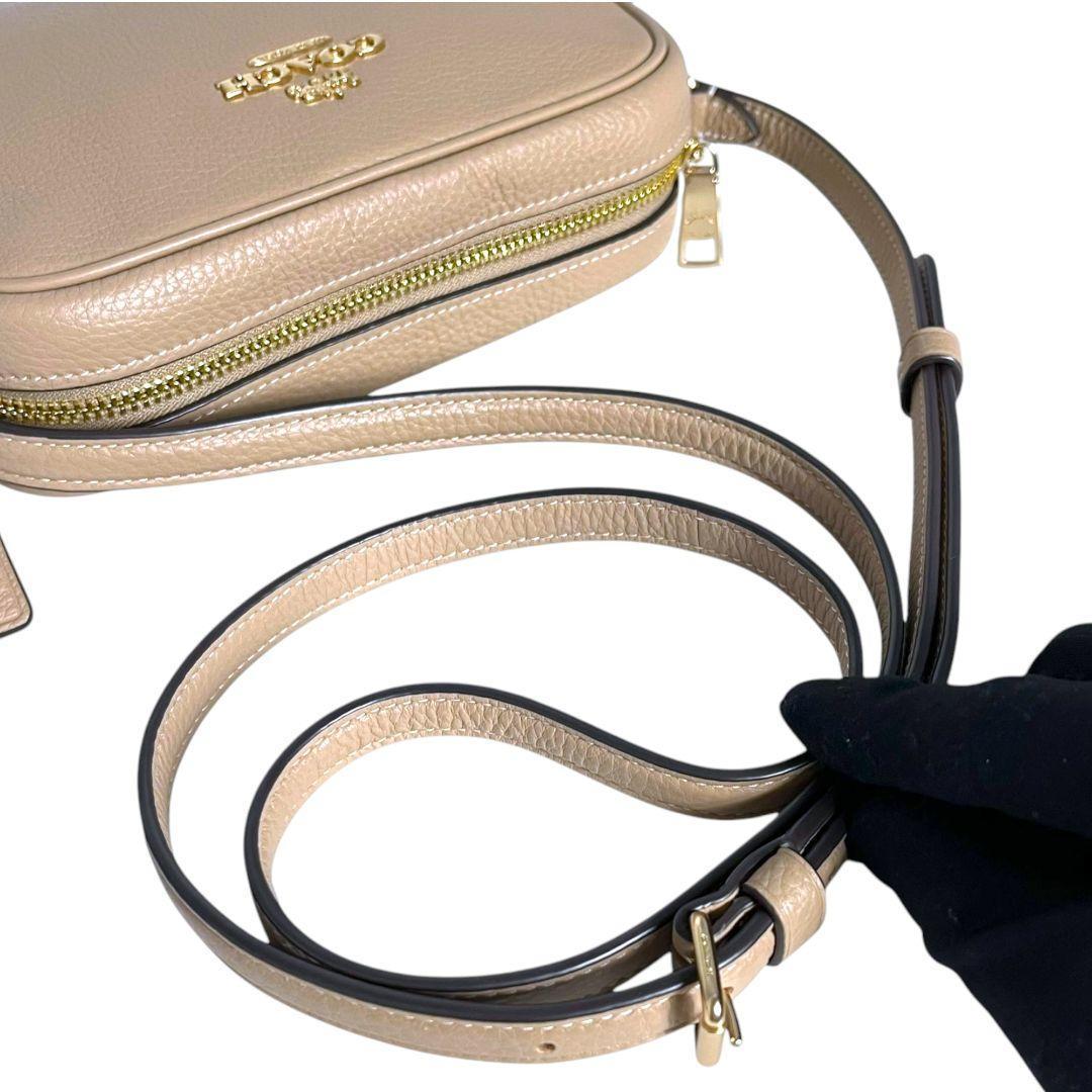 バッグ Coach Jamie Camera Bag Leather Beige