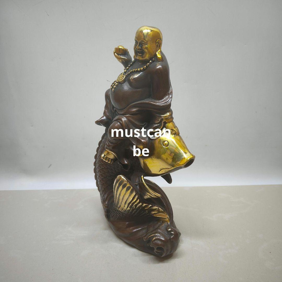 銅製 弥勒仏 笑仏 開運 風水 招財 置物 工芸品 装飾品
