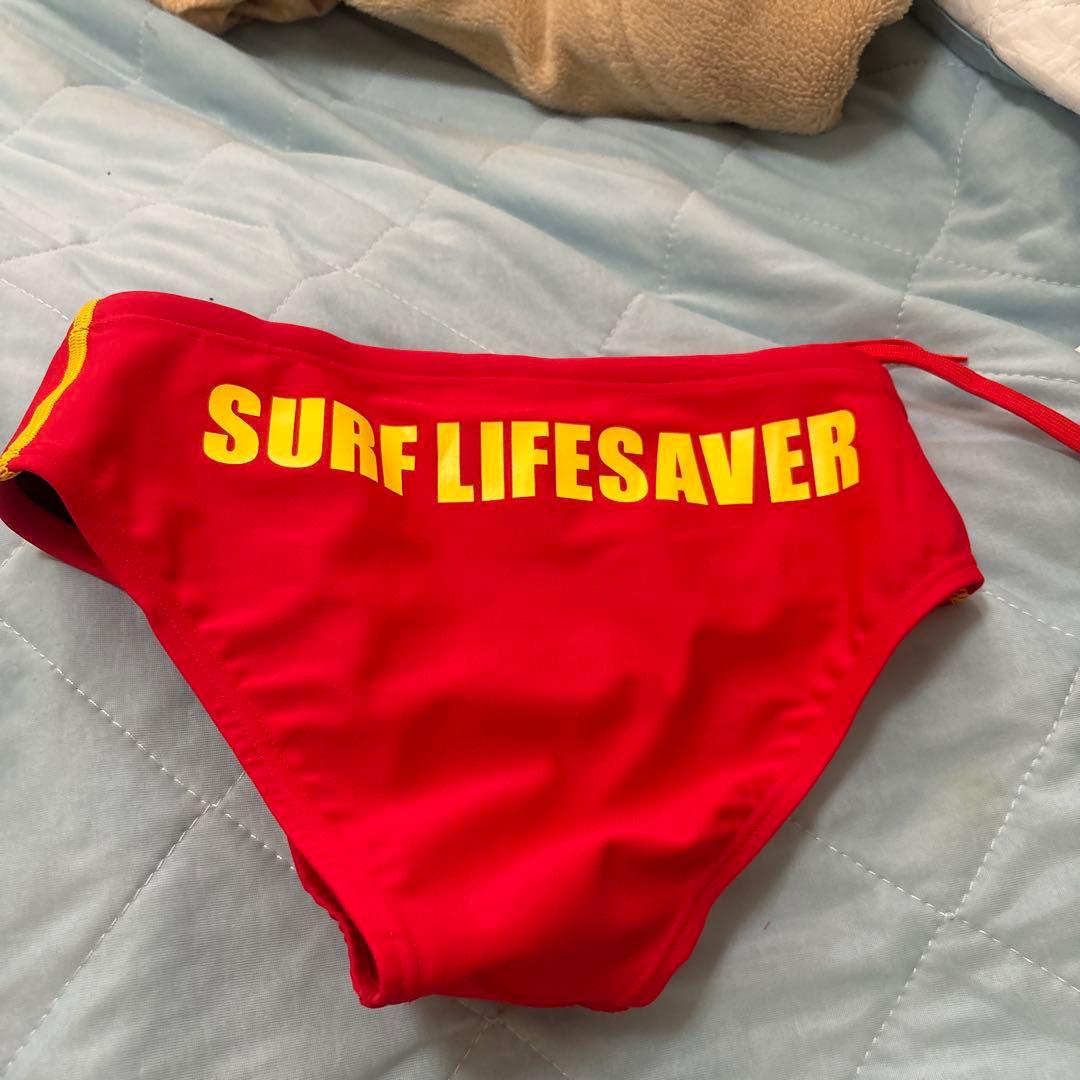 u*6様 speedo 競泳水着 赤 Lifesaving JapanサイズM