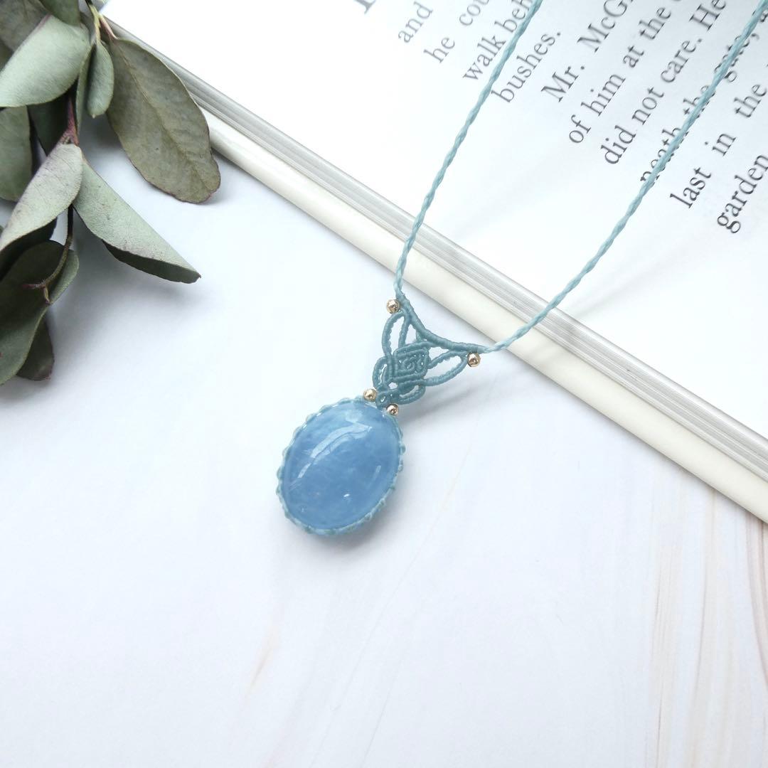 あ〜きゃん　マクラメネックレス２点