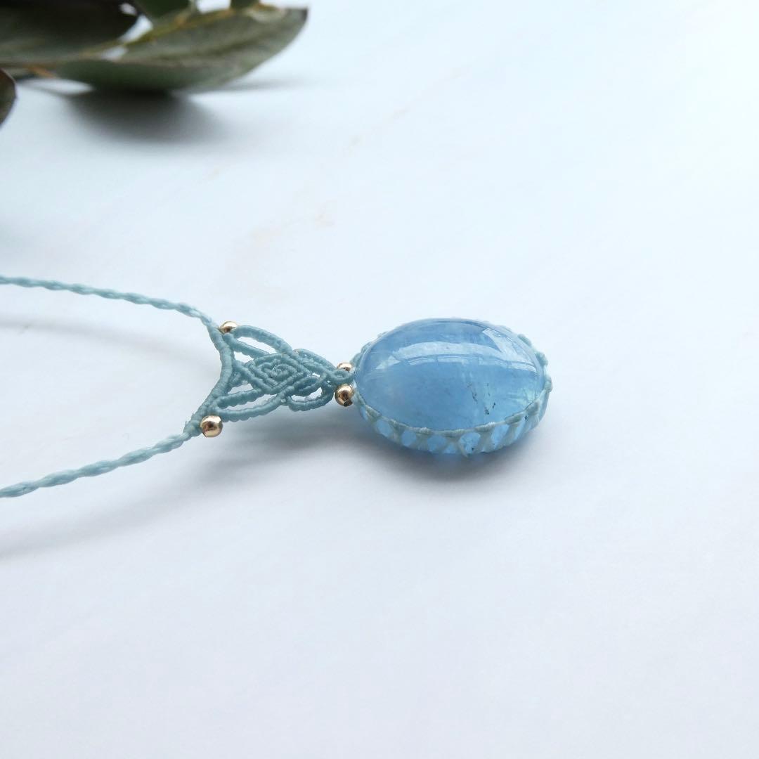 あ〜きゃん　マクラメネックレス２点