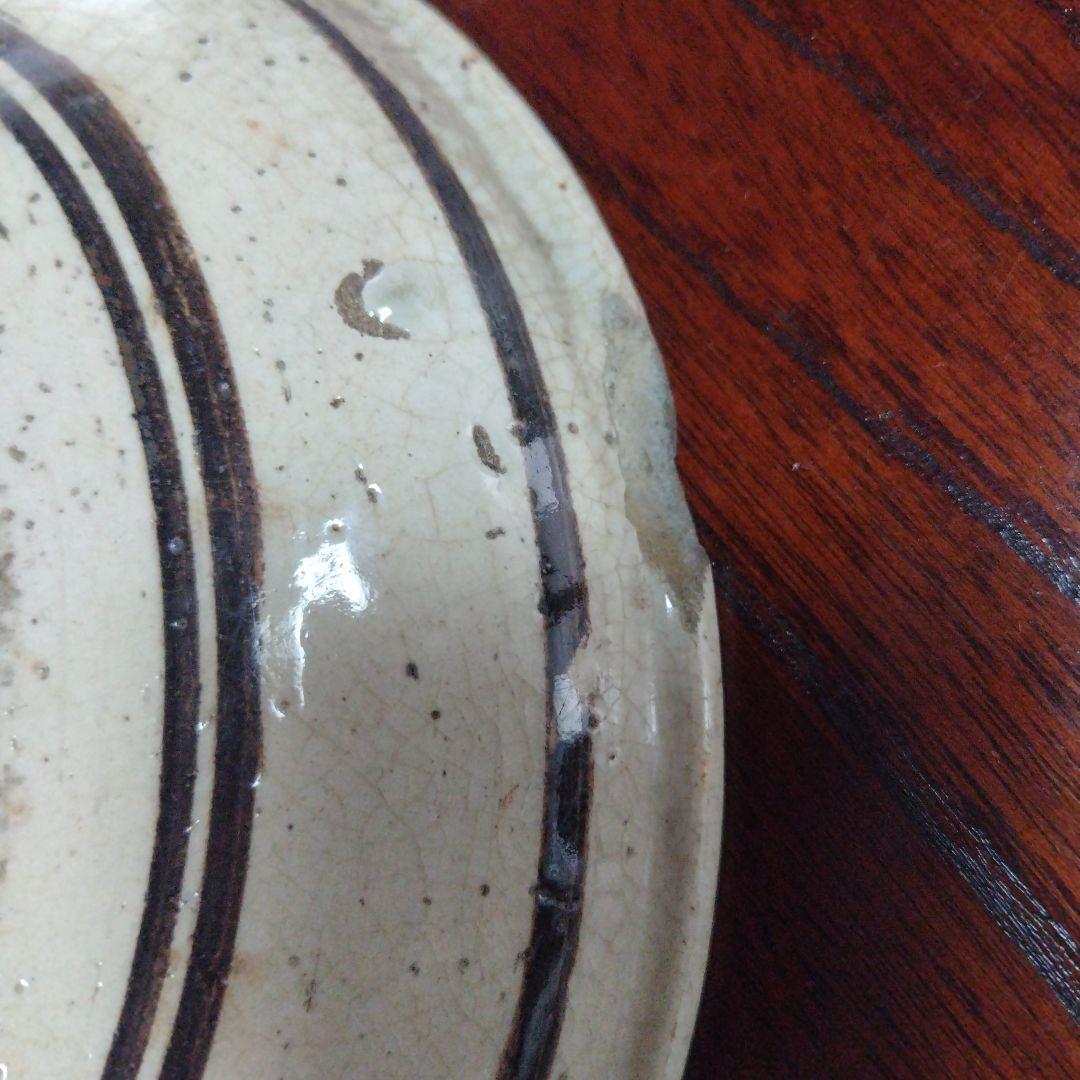 装飾陶器皿　桃山時代～江戸時代 唐津 古志野 絵志野 鳥絵 皿 瀬戸