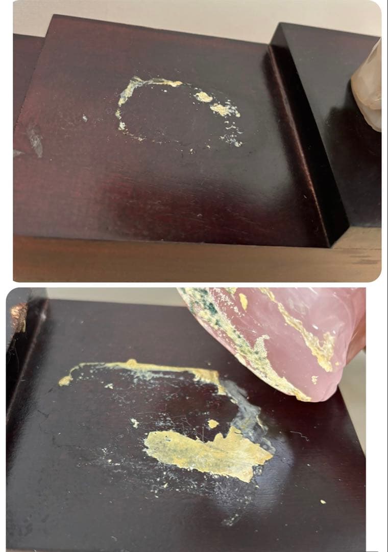 #七福神 天然石彫刻像 7体セット 木製台付き