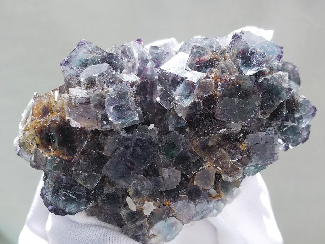 481 オコルス鉱山 フローライト クォーツ ブルーグリーン パープル