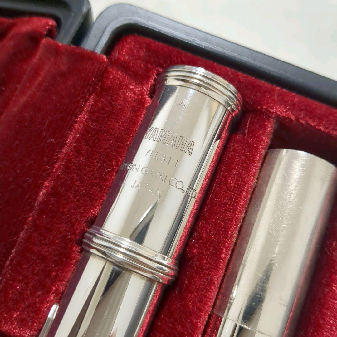 【簡易清掃済み】ヤマハ YFL-311 Eメカ付き フルート 前期 頭部管銀製