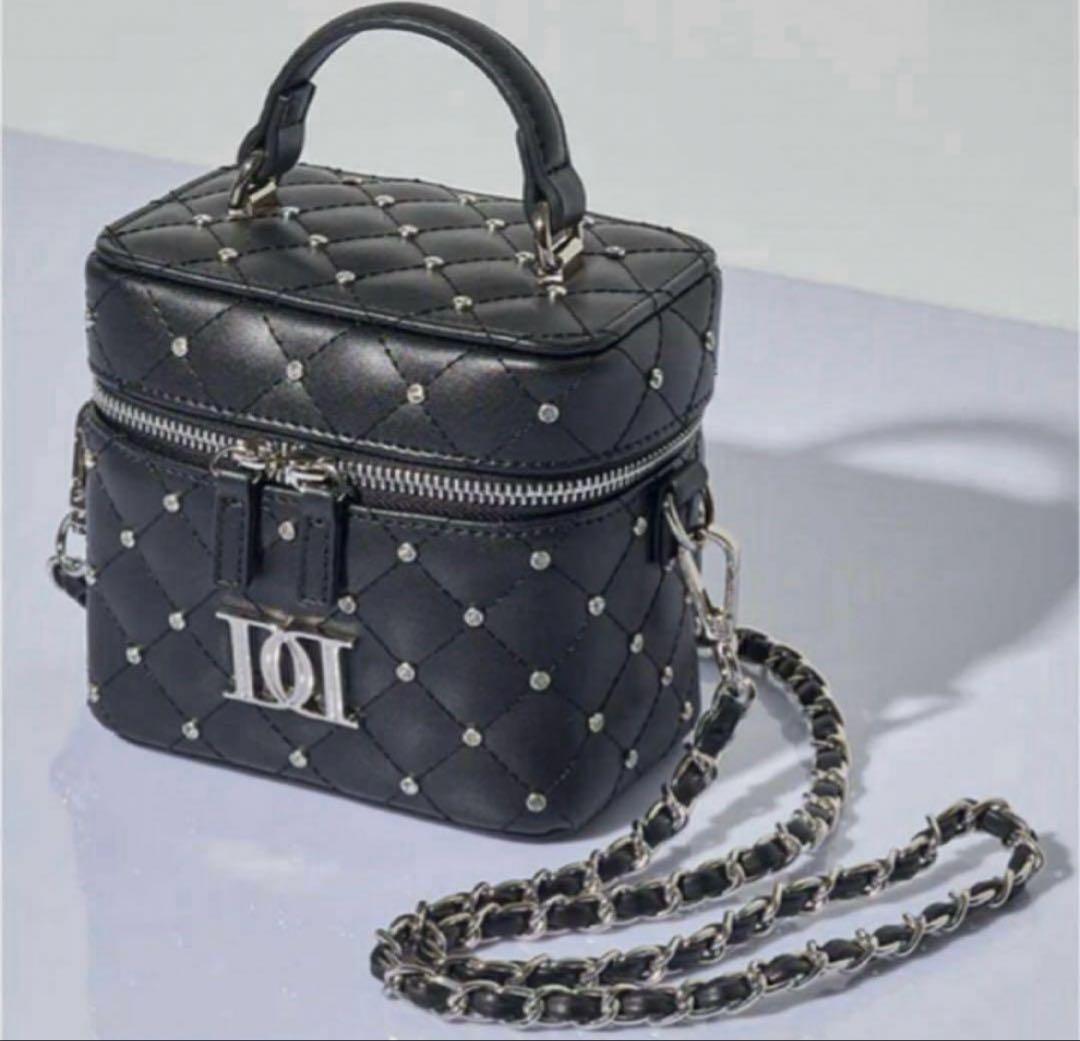 Darich キルティングビジュースクエアミニバッグ